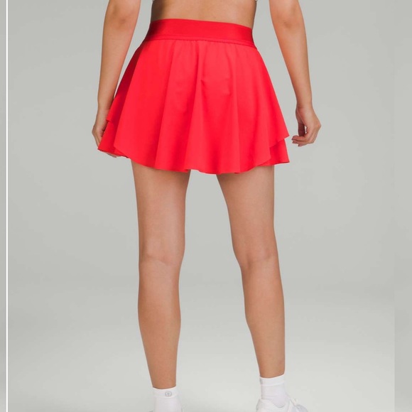 lululemon athletica Dresses & Skirts - NWOT LULULEMON Court Rival High-Rise Skirt *Long | Carnation Red | Size: 8